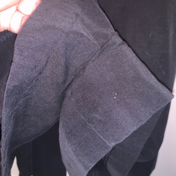 Zara Black High Rise Tie Front Shorts M - Picture 7 of 7